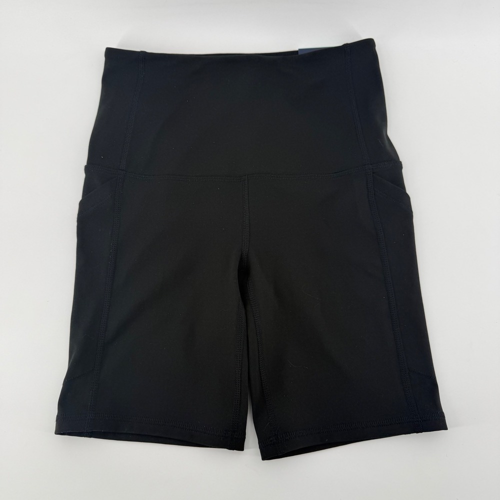 NWT DSG Momentum Ultra High Rise Bike Short Pure Black Womens XS Athletic